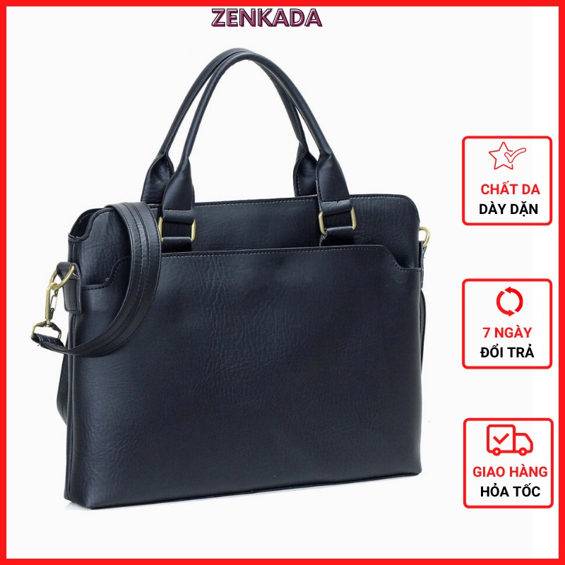Cặp da công sở, túi đựng laptop Zenka sang trọng và lịch lãm_ZKC16
