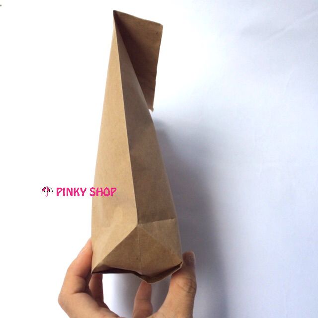 Túi giấy gói hàng, túi giấy xi măng loại dày đóng gói sản phẩm Pinky Shop mã TGGH1