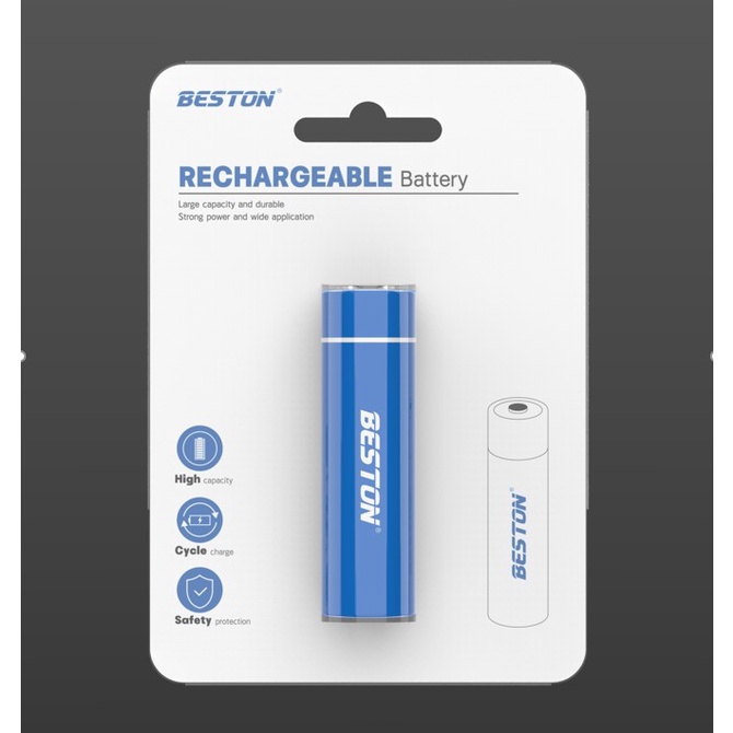 Pin Sạc 18650 3300mAh Beston Dung Lượng Thực (Đầu nhọn, đầu bằng) cho pin xe điện, máy khoan, nguồn dự phòng