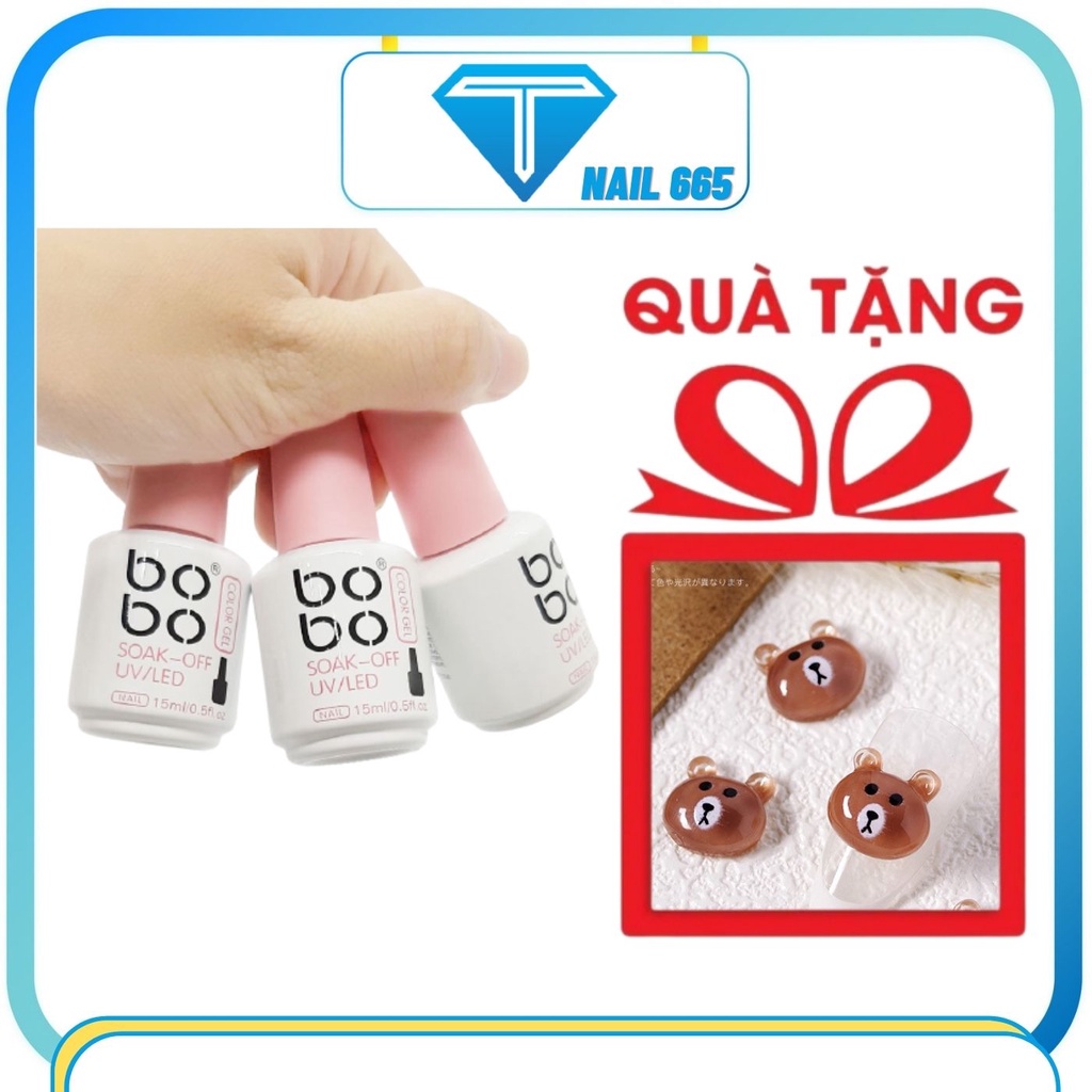 Sơn gel móng tay đen trắng HABO , Sơn BOBO đen trắng chính hãng bóng mượt