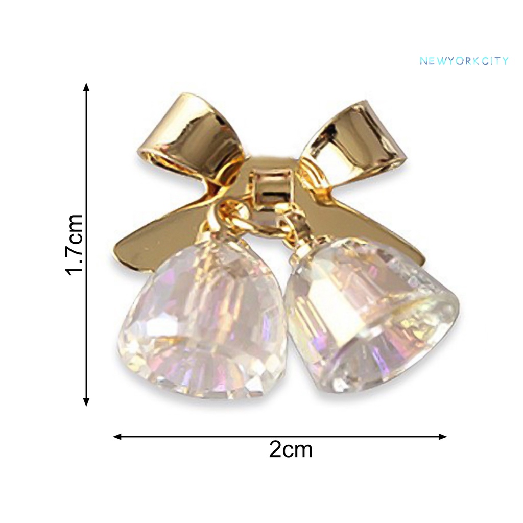 Chuông Trang Trí Móng Tay 3D Trong Suốt Xinh Xắn