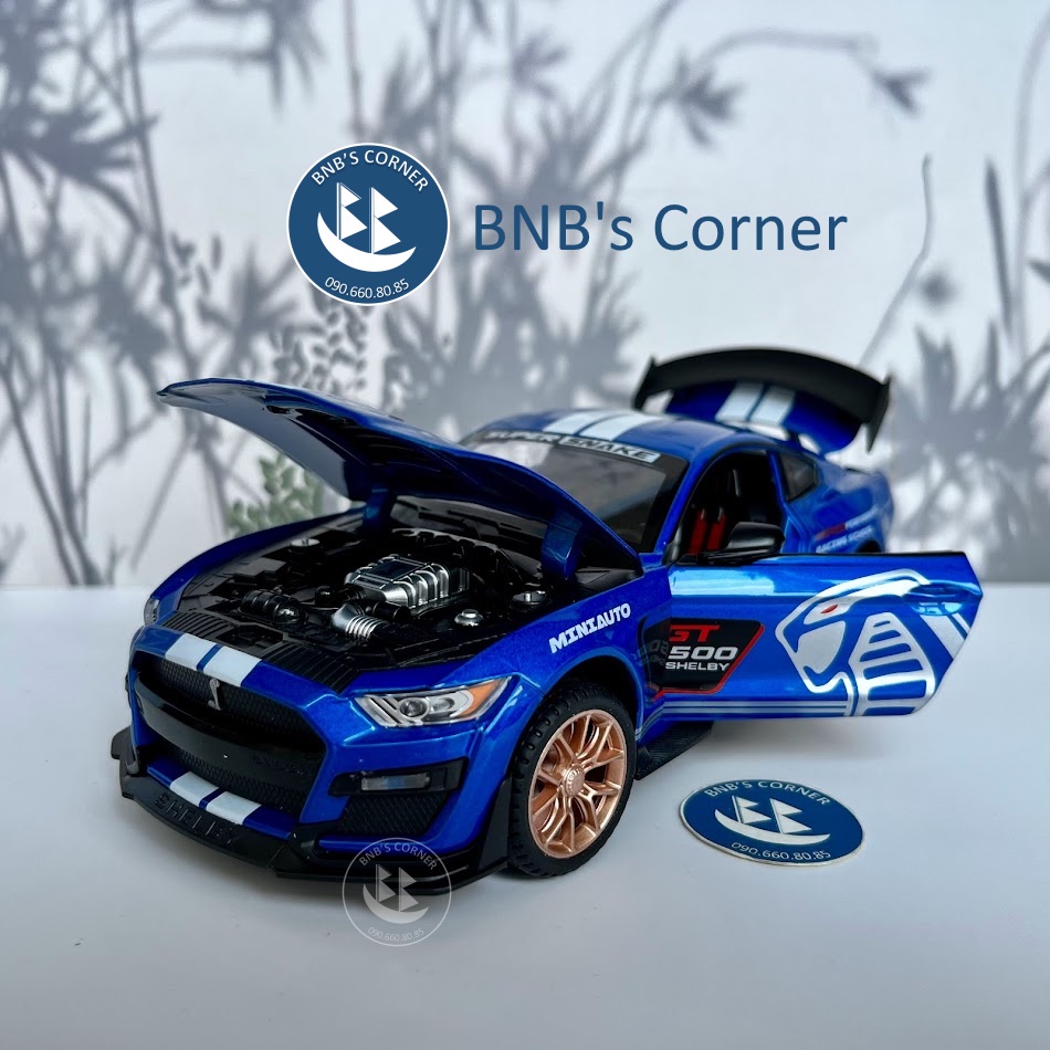 Mô hình xe 1:24 Ford Mustang Shelby GT500 hãng MiniAuto