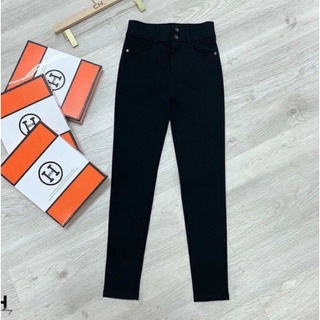 Quần legging cạp cao 2 cúc siêu tôn dáng cho nữ