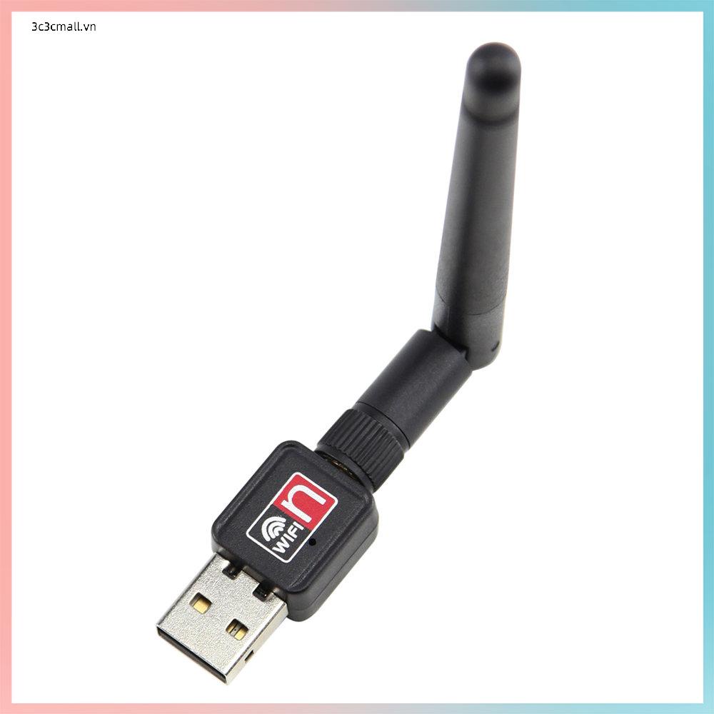 ✨chất lượng cao✨Mini USB 150M 150Mbps Wireless LAN Adapter 802.11b/n/g WiFi w/ 2dBi Antenna