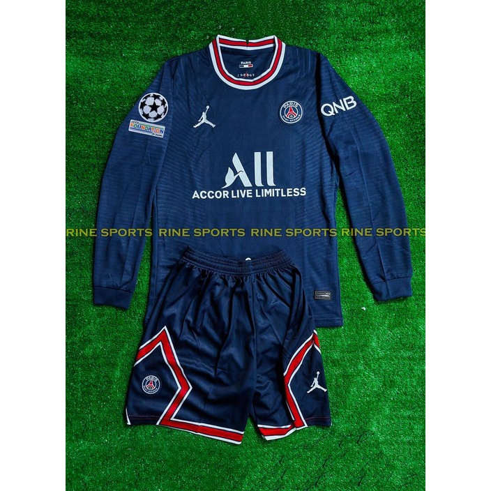 Bộ áo bóng đá Bayern Munich - PSG - paris saint germain  Dài Tay Hàng Super Thailand Logo Thuê toàn bộ giống thi đấu
