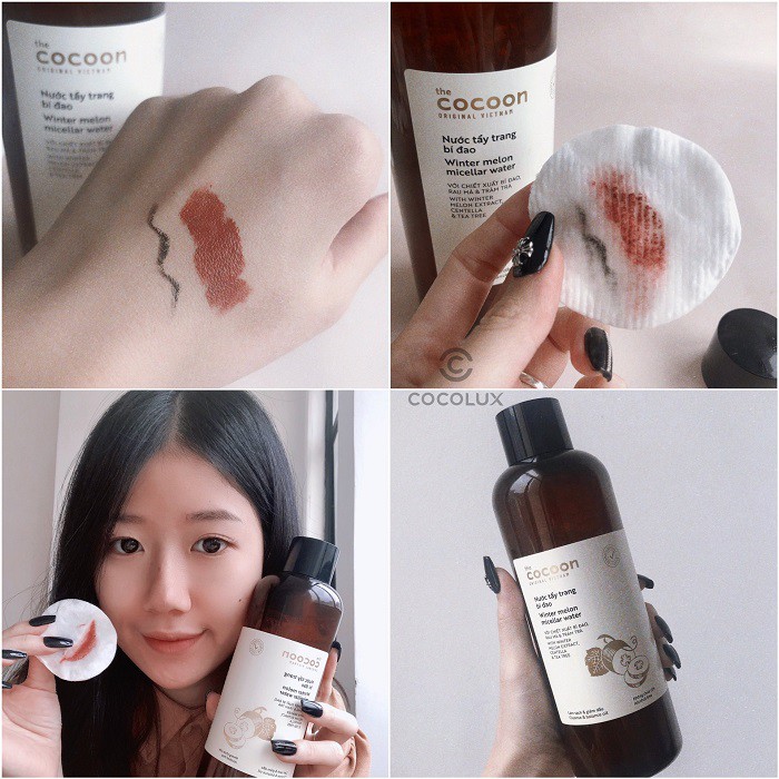 Nước Tẩy Trang Chiết Xuất Bí Đao Làm Sạch Da Cocoon Winter Melon Micellar Water 500ml