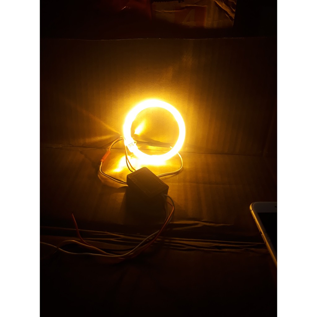 2 vòng Angle Eye 80mm hoăcj 95mm 2 màu VÀNG/TRẮNG có thể tích hợp làm xinhan cho bi cầu