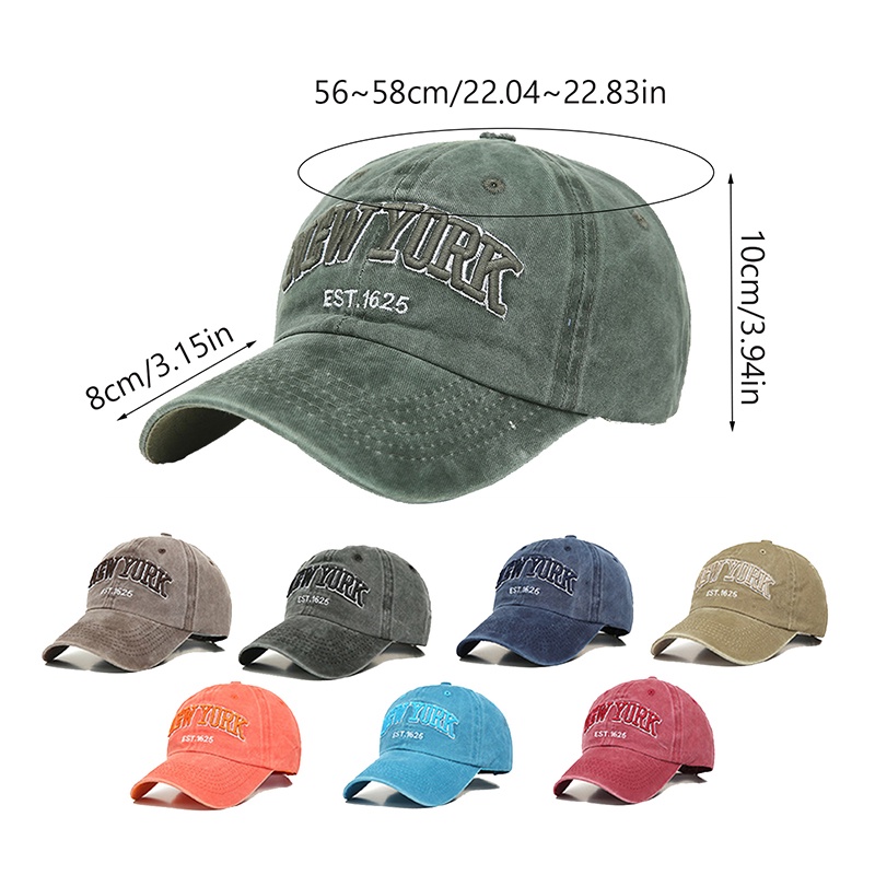 Mũ Lưỡi Trai Phong Cách Vintage New York Est 1625