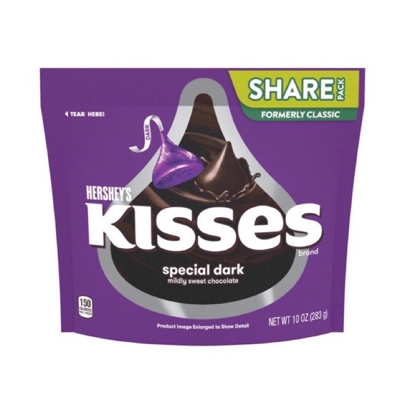 Date 08/22 Socola Hershey's Kisses Special Dark 283gr