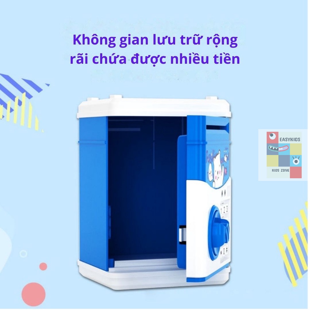 Két sắt trẻ em, két sắt mini điện tử thông minh cho bé - giáo dục tài chính sớm tiết kiệm tiền
