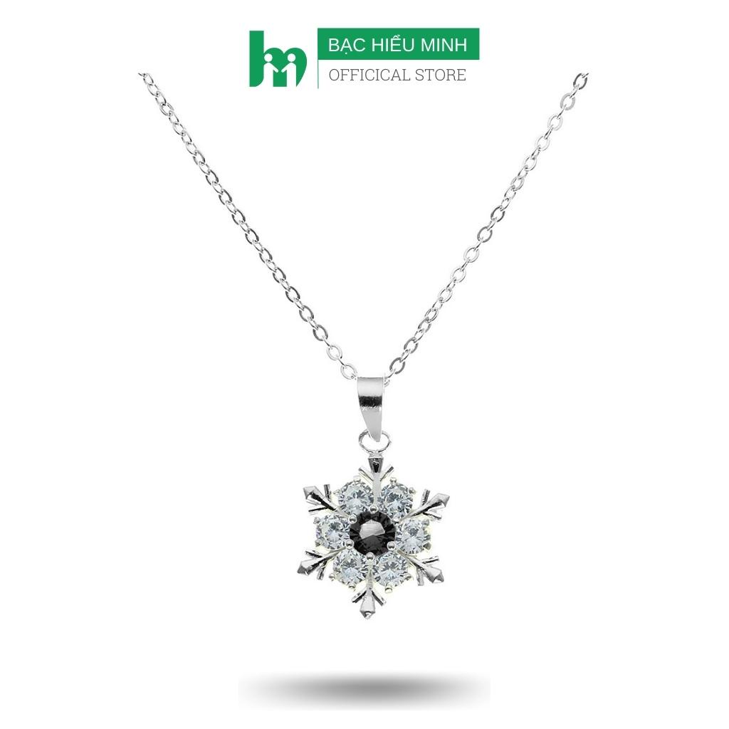 Dây Chuyền Nữ Bạc Hiểu Minh DMD077P - Bông Tuyết Xinh - Bảo Hành Vĩnh Viễn ( Hàng Chính Hãng )