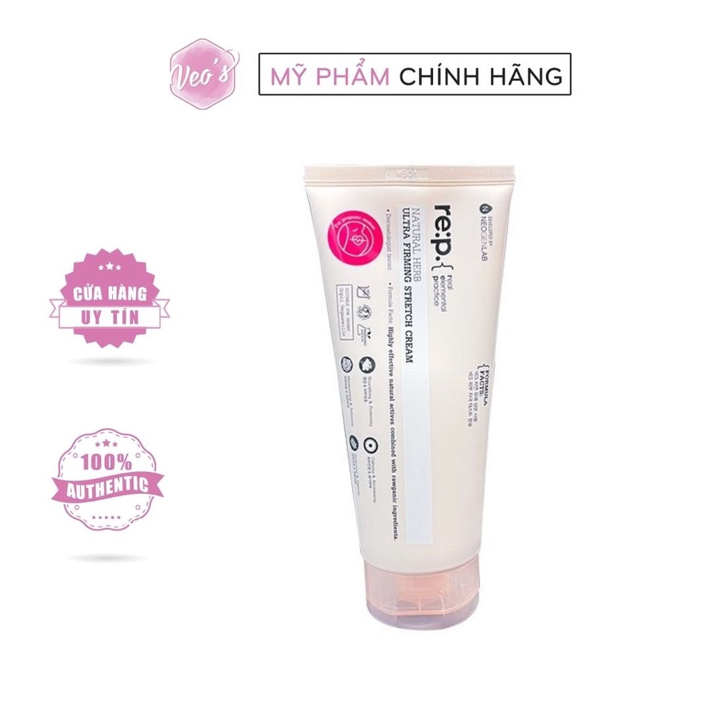 Kem chống rạn da, săn chắc da và mờ sẹo RE:P Natural Herb Ultra Firming Stretch Cream 200ml