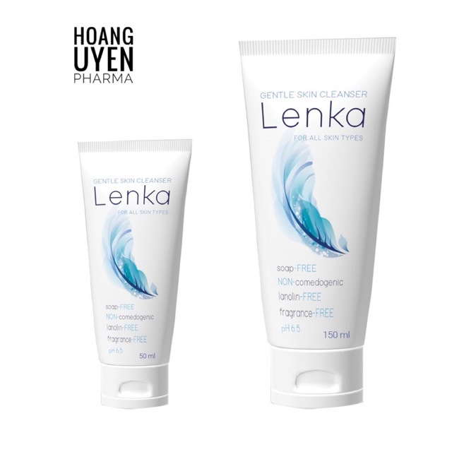 Sữa rửa mặt dịu nhẹ Lenka - Tube 50ml và 150ml