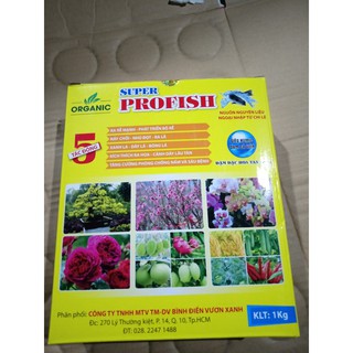 Sản phẩm Phân Đạm Cá Dạng Viên Super ProFish gói 1kg nhập khẩu từ Chile