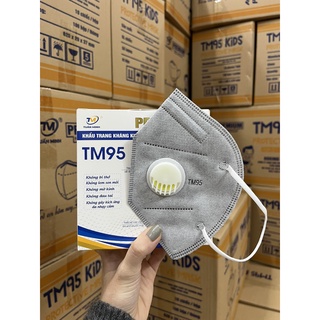 Hộp 10 chiếc khẩu trang n95 có van tm- khẩu trang y tế n95 có van thở 5 lớp-chính hãng cty tuấn minh
