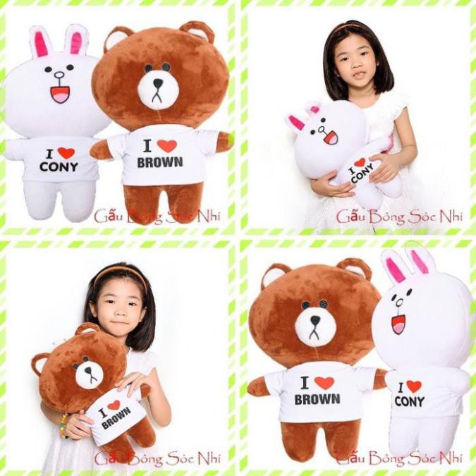 [Mua 1 Tặng 1] Combo Gấu Bông Brown Cony  FREESHIP  Gấu Bông Sóc Nhí - Mua 1 Combo Gấu Bông Tặng 1 Thước Dây Dài 1M5