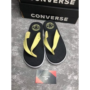 Dép Converse đen quai vàng chính hãng