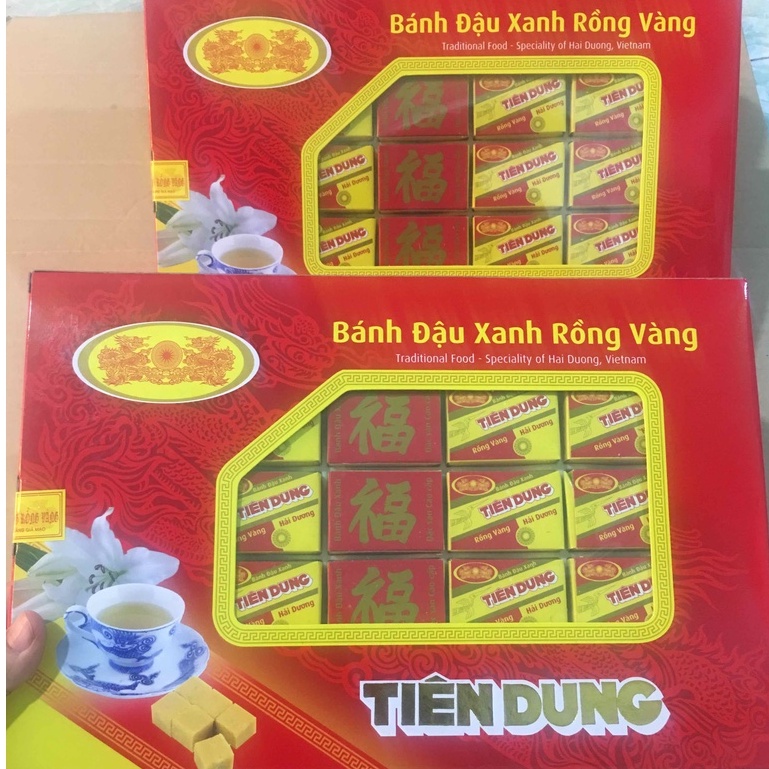 Bánh đậu xanh Rồng Vàng Tiên Dung 480g