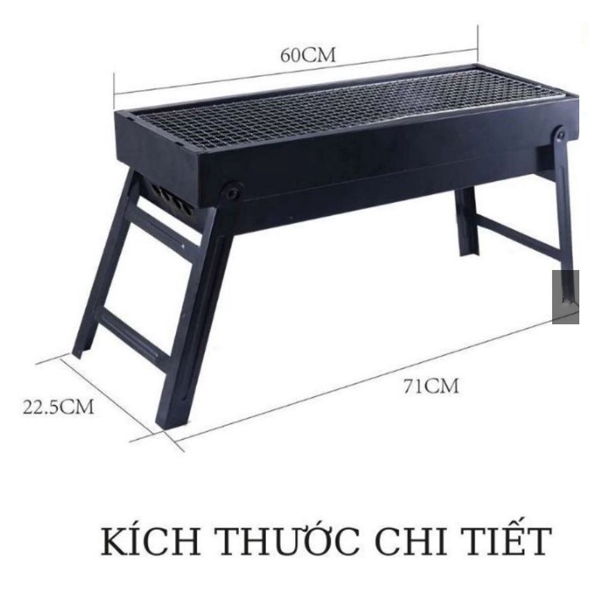 Bếp nướng than hoa BBQ ngoài trời có chân cao cấp, Bếp Nướng Không Khói