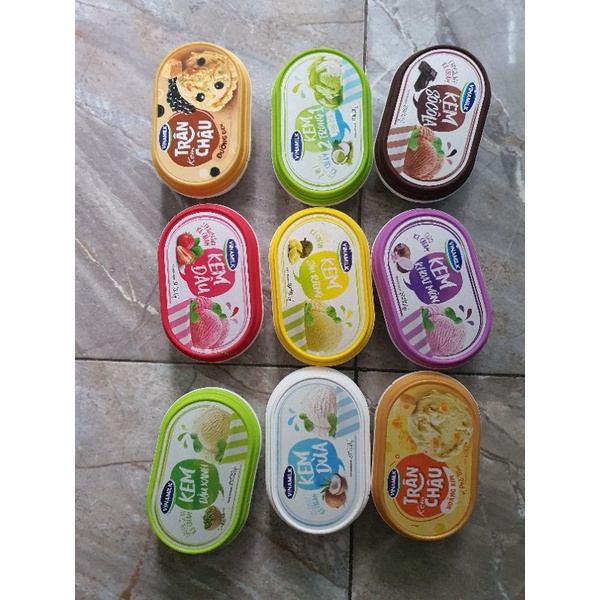 sữa kem vinamilk các loại khoai môn/ đậu xanh/ trân châu hoàng kim/ cốm / dừa/ dâu