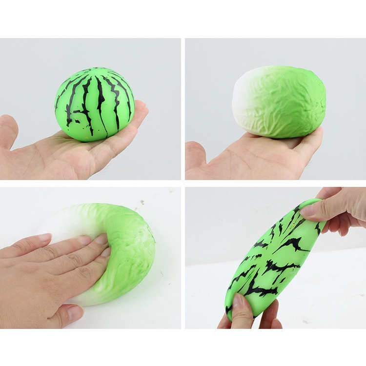 Squishy Dưa Hấu nhựa dẻo nhào nặn vui nhộn giải trí