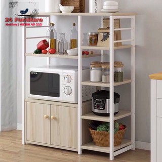 [ NHIỀU MẪU ] Kệ bếp, Gỗ MDF chân thép sơn chống gỉ