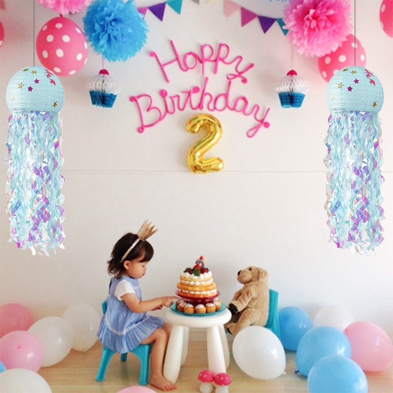 Lồng đèn giấy hình nàng tiên cá đại dương trang trí tiệc sinh nhật