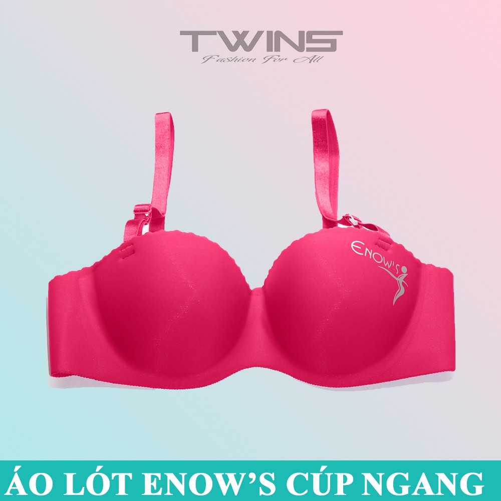 Áo ngực nữ su đúc không đường may nâng ngực tạo khe Enow's 903 có gọng mút vừa cúp ngang mềm mịn size 32-34-36-38