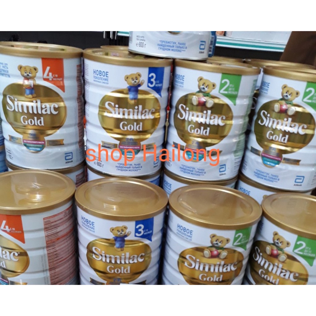 Sữa Similac Gold Nga 800g số 1.2.3.4 date 2022