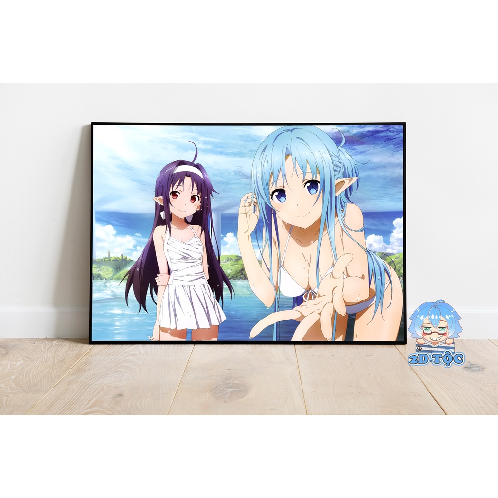 Ảnh poster A3 dán tường cao cấp Yuuki Asuna (19) Anime Manga Sword Art Online  by 2D Tộc Shop