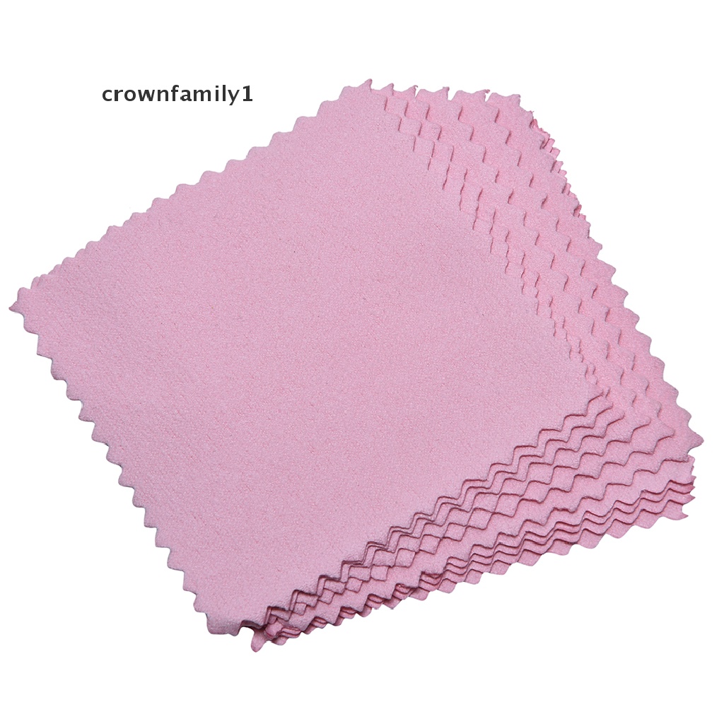 [crownfamily1] 10 Khăn Lau Đánh Bóng Trang Sức Màu Vàng / Bạc Sterling