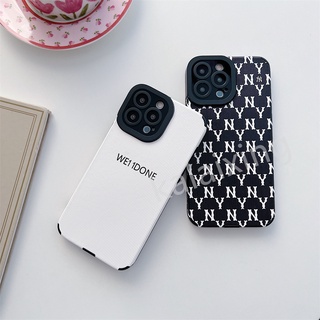 Ốp điện thoại kẻ sọc trắng đen đơn giản thích hợp cho iphone 13 pro max 7 8 plus xr x xs max