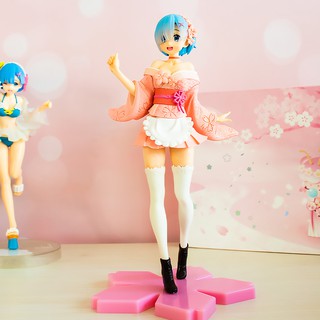 (Phiên bản cao cấp - Freeship) Mô hình Figure Anime Re:Zero Starting Life in Another World Rem Sakura Kimono