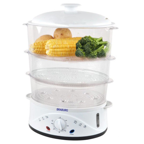 Nồi hấp 3 tầng đa năng Braburg B3L 8.5l, bảo hành 12 tháng | BigBuy360 - bigbuy360.vn