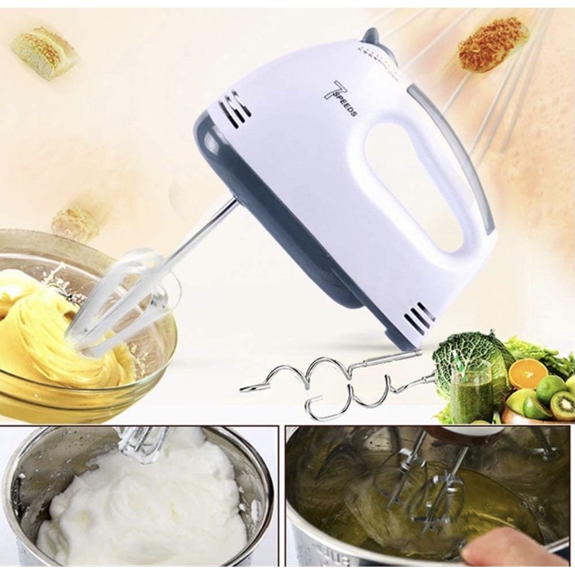 Máy Đánh Trứng Cầm Tay 7 Tốc Độ Công Suất 180W