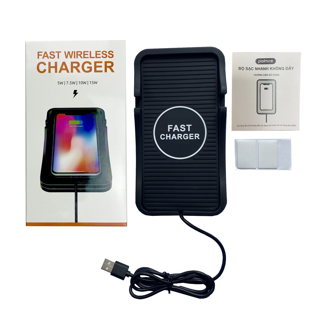 Sạc không dây Polmxs 15W C7 dành cho Ô tô, Văn phòng