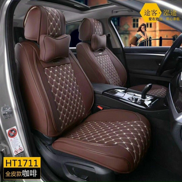 Áo Bọc Ghế ô tô HOOTO 5 Chỗ 6D Ôm kín 360 Độ Chất Liệu Da PU Cao Cấp