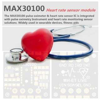 Mô Đun Cảm Biến Đo Nhịp Tim Max30100