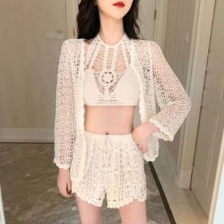 Bộ len móc đi biển