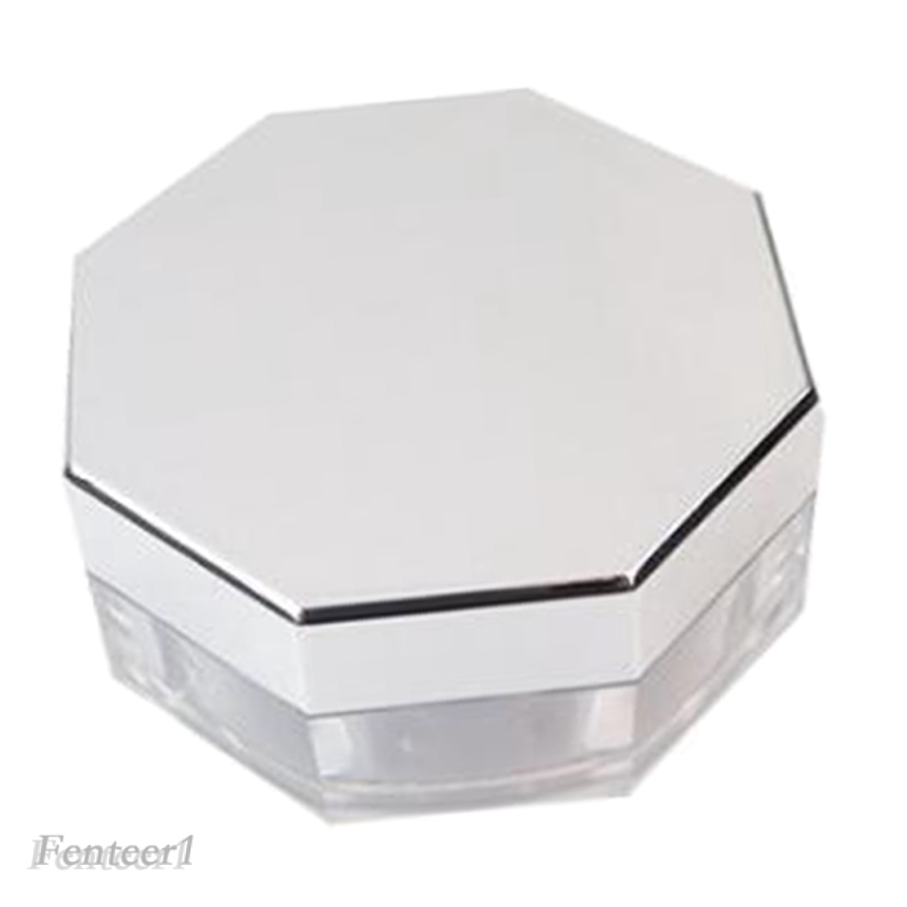 Hộp Nhựa Đựng Phấn Khoáng Trang Điểm Kèm Bông Phấn DIY Fenteer1