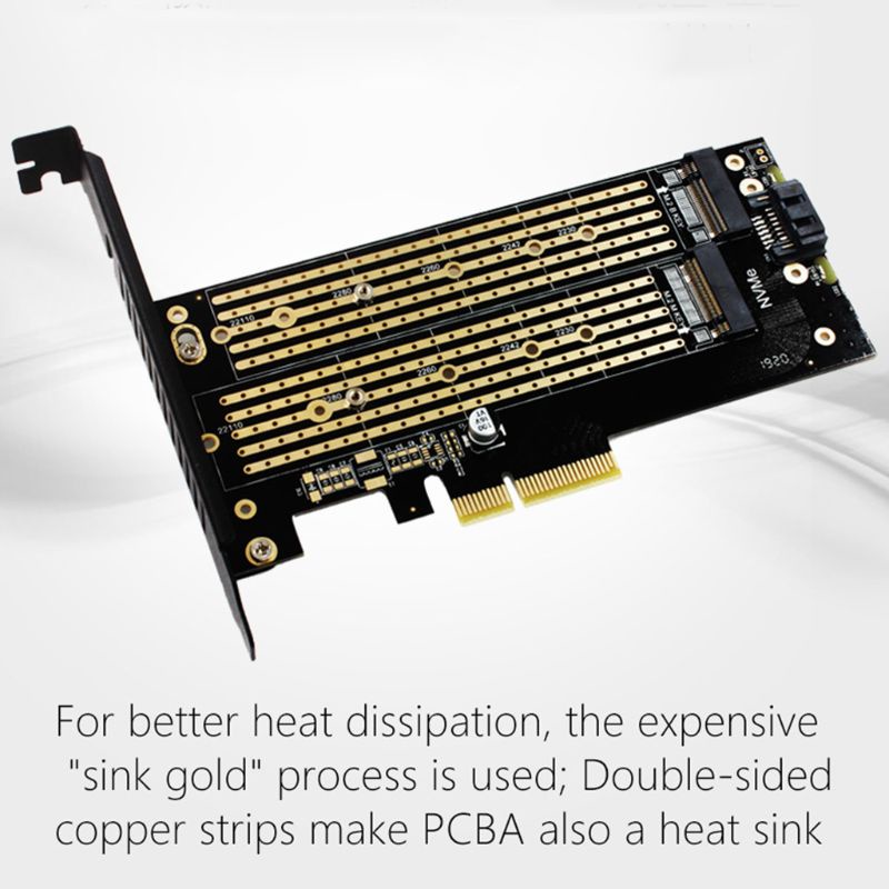 Thẻ Mở Rộng Ổ Cứng SSD IOR PCI Express M 2 NVME Sang PCIe X4 Cho 2230-2280