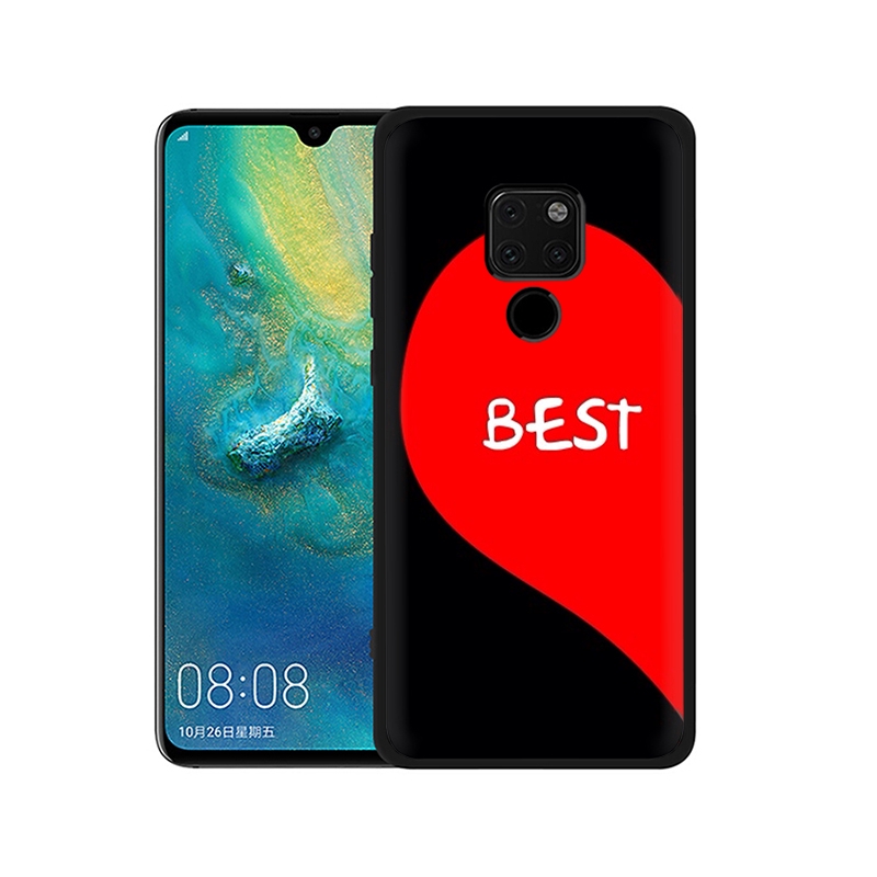 B105 Forever lovers couple Huawei Y6 Y7 Y9 Prime 2018 2019 Mate 10 20 30 Lite Pro Soft Phone Case