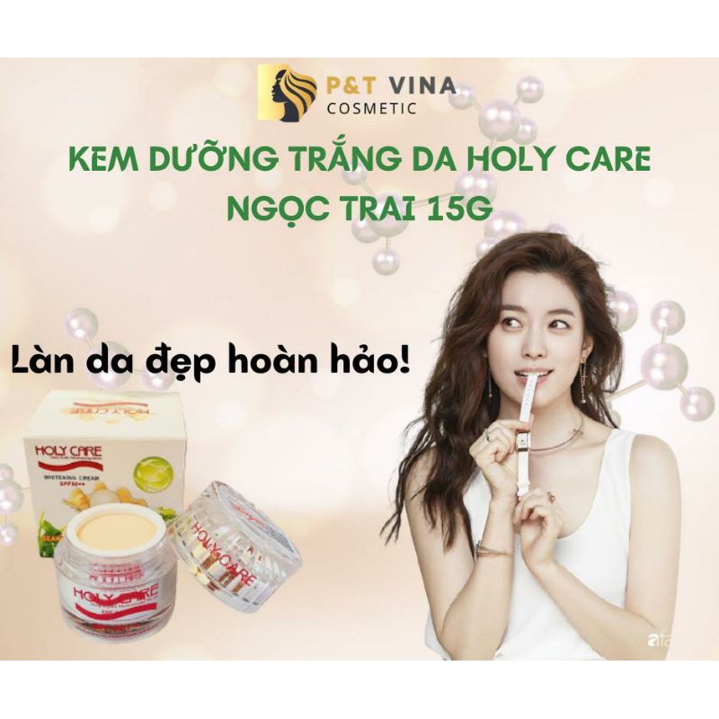 [Chính Hãng] Kem Holy Care Dưỡng Trắng Da Chống Nhăn Tinh Chất Ngọc Trai Collagen 15G