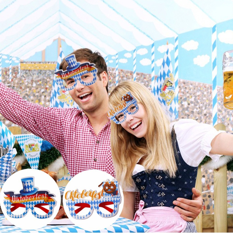 Mắt Kính Bằng Giấy Oktoberfest Vui Nhộn Dành Cho Người Lớn Và Trẻ Em