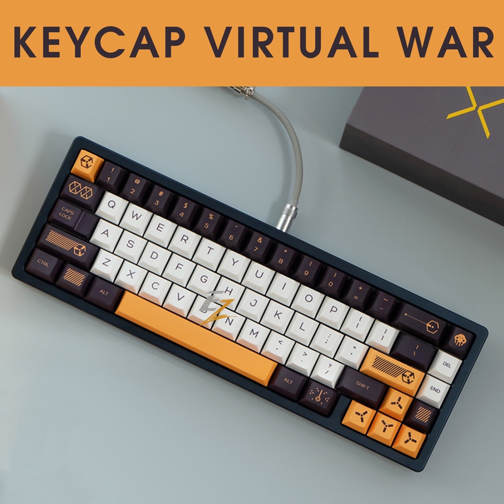 Keycap cho bàn phím Virtual War Cherry Profile Thick PBT 141 Phím | EZPC