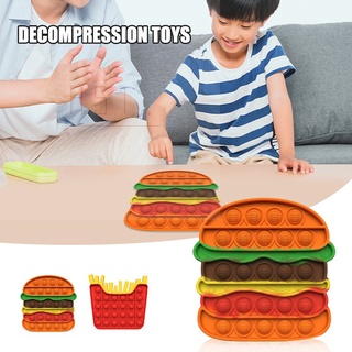 Đồ Chơi Bóp Tay Silicone Hình Khoai Tây Chiên / Hamburger