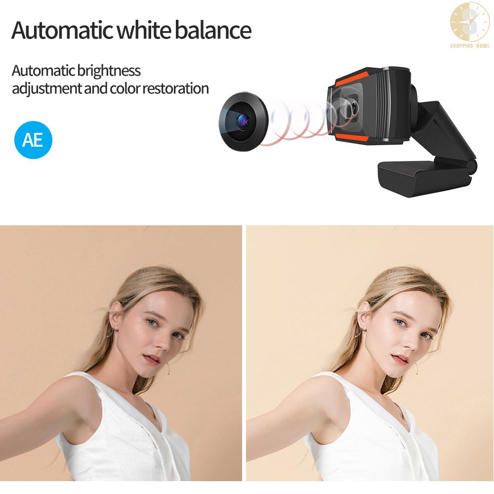 Webcam 1080p Tích Hợp Micro Giảm Tiếng Ồn Cho Laptop / Máy Tính Để Bàn | BigBuy360 - bigbuy360.vn