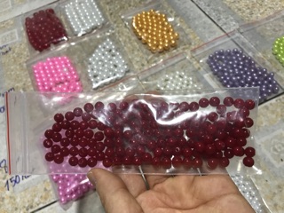 Hạt cườm nhựa 10k/túi/30-60 hạt