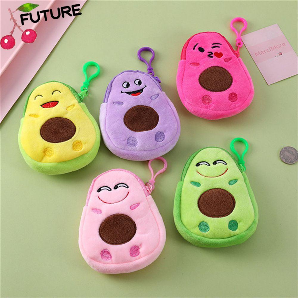 Ví Đựng Tiền Xu Mini Hình Trái Bơ Hoạt Hình Dễ Thương Dành Cho Nữ