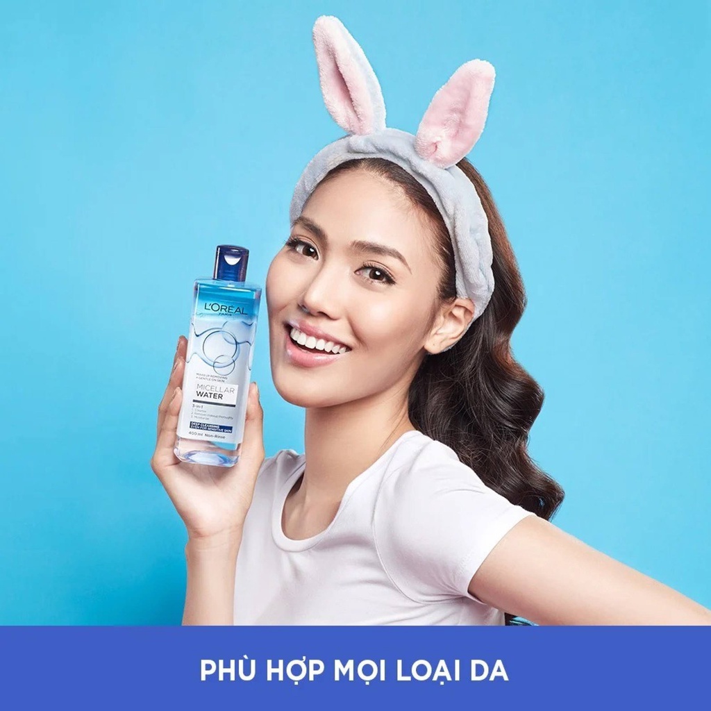 Nước tẩy trang cho mọi loại da L'Oreal Paris 3-in-1 Micellar Water 400ml - TD Shop | BigBuy360 - bigbuy360.vn